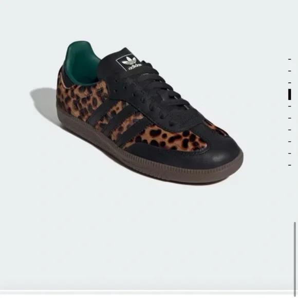 RARE NEW Adidas Samba OG Cheetah Leopard Black Green Womens 8 Mens 7 Sneakers - Picture 11 of 15